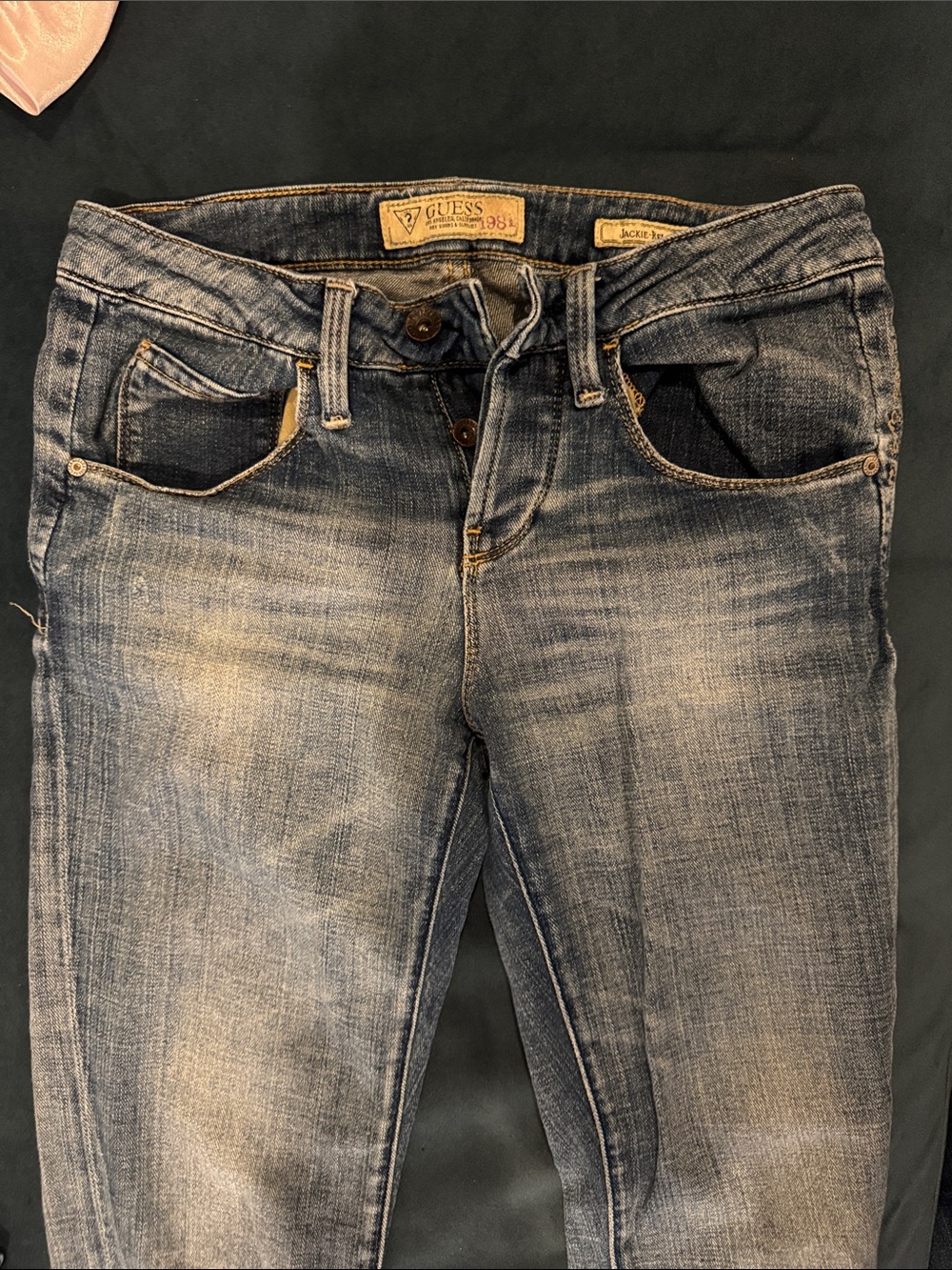 GUESS Women's Light Faded Blue Skinny Jeans